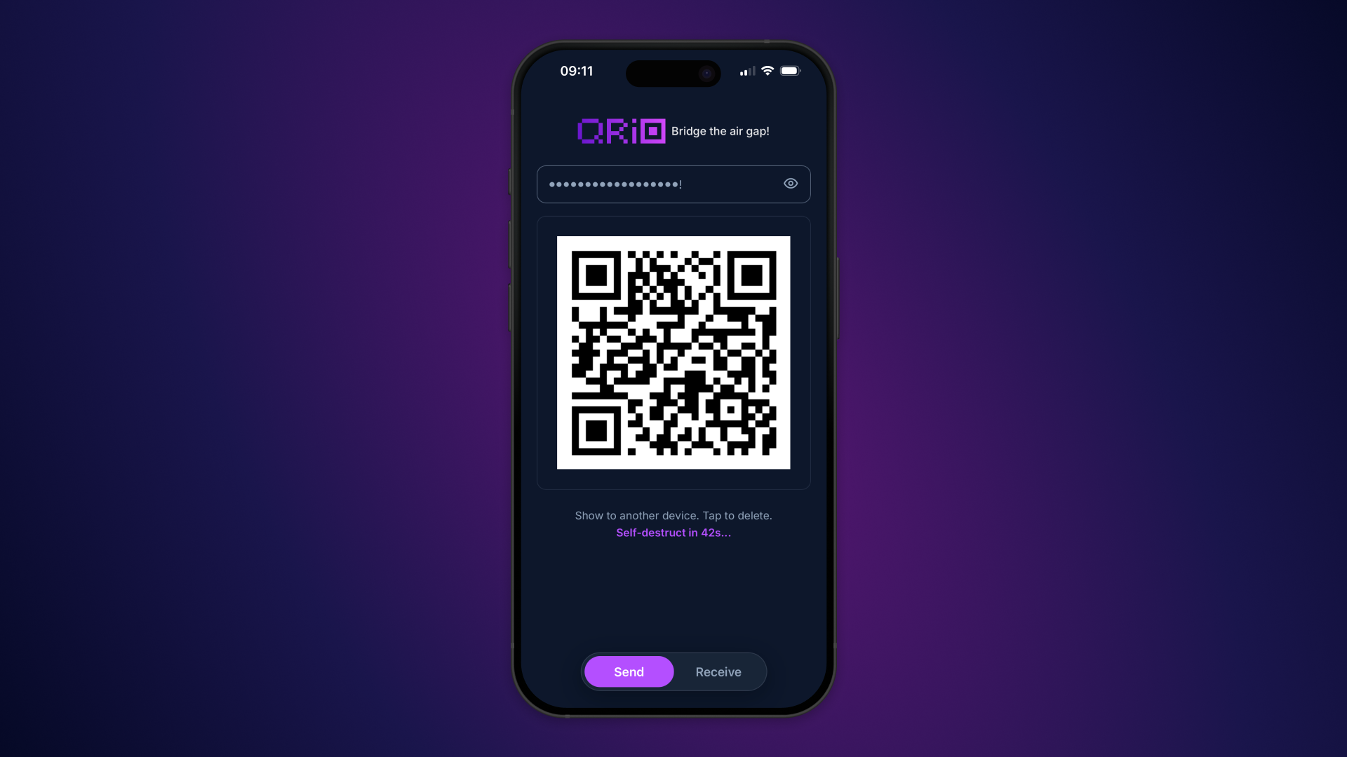 QRio: Bridge the air gap